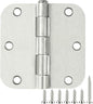 Door Hinge 3.5" Satin Nickel